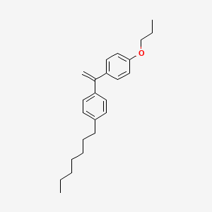molecular formula C24H32O B13806005 1-(1-(4-Heptylphenyl)vinyl)-4-propoxybenzene CAS No. 51555-02-3