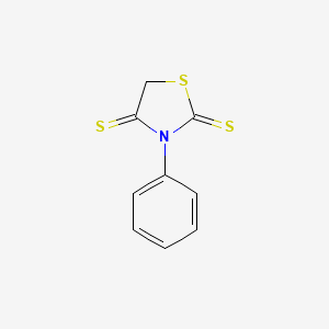 molecular formula C9H7NS3 B13806025 2,4-Thiazolidinedithione, 3-phenyl- 