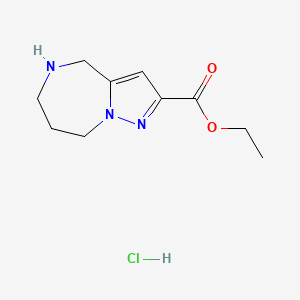 Ethyl 5,6,7,8-tetrahydro-4H-pyrazolo[1,5-a][1,4]diazepine-2-carboxylate hydrochloride