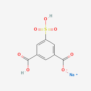 molecular formula C8H5NaO7S B13806055 Sodium 3-carboxy-5-sulfobenzoate 