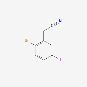 2-Bromo-5-iodophenylacetonitrile