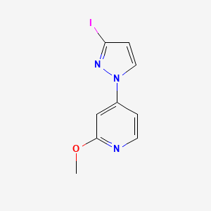 4-(3-Iodo-pyrazol-1-yl)-2-methoxy-pyridine