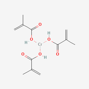 molecular formula C12H18CrO6 B13806100 Chromium dimethacrylate hydroxide 
