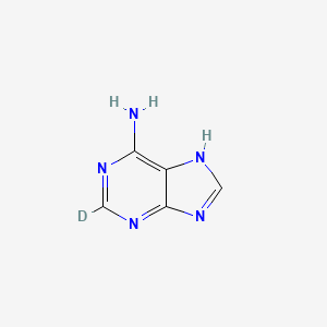 molecular formula C5H5N5 B13806110 2-deuterio-7H-purin-6-amine 