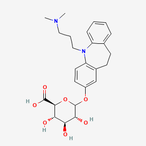 molecular formula C25H32N2O7 B13806122 2-Hydroxyimipramine b-D-glucuronide 