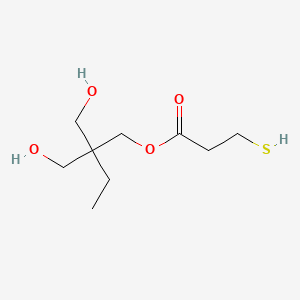 molecular formula C9H18O4S B13806130 2,2-Bis(hydroxymethyl)butyl 3-mercaptopropionate CAS No. 67905-23-1
