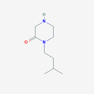 molecular formula C9H18N2O B13806140 1-(3-Methylbutyl)piperazin-2-one CAS No. 59702-12-4