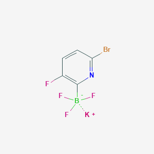 molecular formula C5H2BBrF4KN B13806152 Potassium 6-bromo-3-fluoropyridine-2-trifluoroborate CAS No. 1150654-62-8