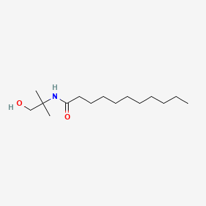molecular formula C15H31NO2 B13806159 N-(2-Hydroxy-1,1-dimethylethyl)undecanamide CAS No. 51848-22-7