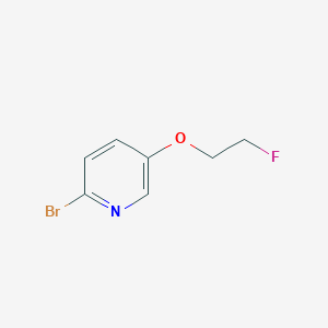 molecular formula C7H7BrFNO B1380617 2-Bromo-5-(2-fluoroethoxy)pyridine CAS No. 1699307-51-1