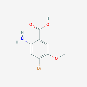 molecular formula C8H8BrNO3 B1380619 2-Amino-4-bromo-5-methoxybenzoic acid CAS No. 1623120-79-5