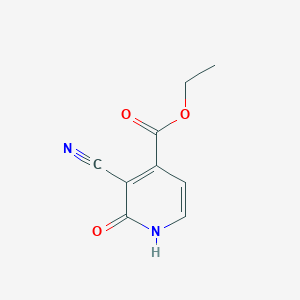 molecular formula C9H8N2O3 B13806203 Ethyl 3-cyano-2-hydroxyisonicotinate 
