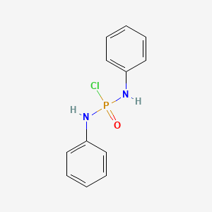 molecular formula C12H12ClN2OP B13806216 Phosphorodiamidic chloride, N,N'-diphenyl- CAS No. 5625-99-0