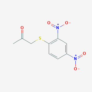 molecular formula C9H8N2O5S B13806224 2-Propanone, 1-(2,4-dinitrophenylthio)- CAS No. 22057-31-4
