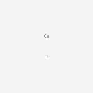 molecular formula CuTi B13806248 Copper;titanium 