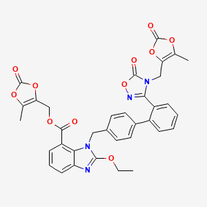 molecular formula C35H28N4O11 B1380629 Azilsartan Dimer CAS No. 1604812-35-2
