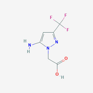 2-(5-amino-3-(trifluoromethyl)-1H-pyrazol-1-yl)acetic acid