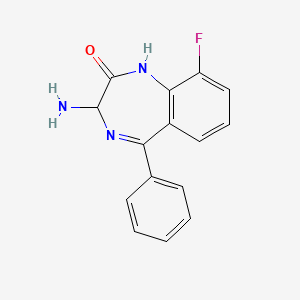 3-Amino-9-fluoro-5-phenyl-1H-benzo[e][1,4]diazepin-2(3H)-one