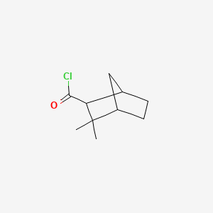 molecular formula C10H15ClO B13806319 3,3-Dimethylbicyclo[2.2.1]heptane-2-carbonyl chloride CAS No. 85440-78-4