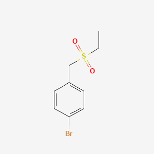 molecular formula C9H11BrO2S B1380632 1-Bromo-4-[(ethanesulfonyl)methyl]benzene CAS No. 1351382-01-8
