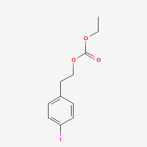molecular formula C11H13IO3 B13806355 ethyl 2-(4-iodophenyl)ethyl carbonate CAS No. 60075-76-5