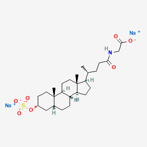 molecular formula C26H41NNa2O7S B13806362 3-Sulfoglycolithocholic Acid Disodium Salt 