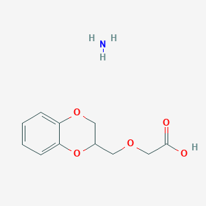 Azane;2-(2,3-dihydro-1,4-benzodioxin-3-ylmethoxy)acetic acid
