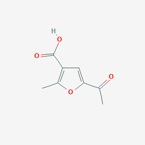 molecular formula C8H8O4 B1380640 5-Acetyl-2-methylfuran-3-carboxylic acid CAS No. 1211585-73-7