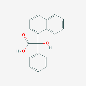 molecular formula C18H14O3 B13806406 Hydroxy(naphthalen-1-yl)phenylacetic acid CAS No. 6309-40-6