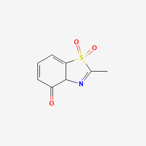molecular formula C8H7NO3S B13806428 2-methyl-1,1-dioxo-3aH-1,3-benzothiazol-4-one 