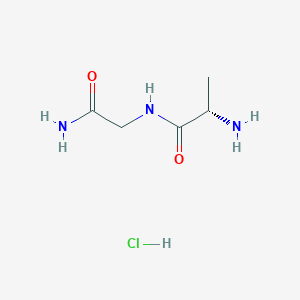 molecular formula C5H12ClN3O2 B1380645 H-Ala-Gly-Nh2 HCl CAS No. 71431-66-8