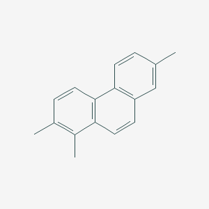 molecular formula C17H16 B13806472 1,2,7-Trimethylphenanthrene 