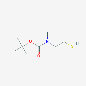 molecular formula C8H17NO2S B1380648 2-(N-tert-butoxycarbonyl-N-methylamino)ethanthiol CAS No. 134464-53-2