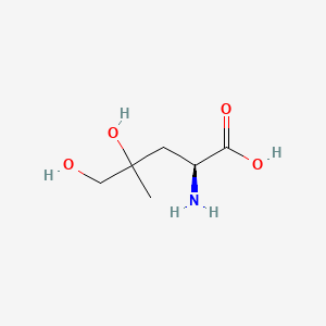 molecular formula C6H13NO4 B13806521 Leucine, 4,5-dihydroxy- 