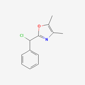 molecular formula C12H12ClNO B13806530 2-(chlorophenylmethyl)-4,5-dimethylOxazole CAS No. 907200-68-4