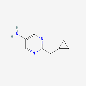 B1380660 2-(Cyclopropylmethyl)pyrimidin-5-amine CAS No. 1514480-20-6