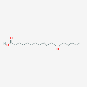 molecular formula C18H30O3 B13806653 9-Undecenoic acid, 11-[3-(2-pentenyl)oxiranyl]- CAS No. 88159-18-6