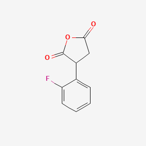 molecular formula C10H7FO3 B1380669 3-(2-Fluorophenyl)dihydrofuran-2,5-dione CAS No. 1226148-99-7