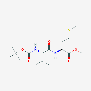 molecular formula C16H30N2O5S B13806746 Boc-val-met-ome 