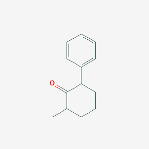 molecular formula C13H16O B13806756 2-Methyl-6-phenylcyclohexan-1-one CAS No. 50987-04-7