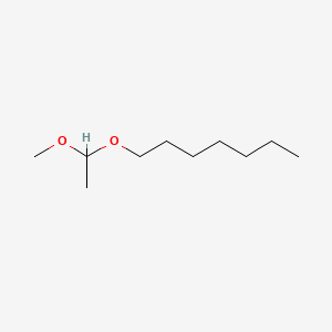 molecular formula C10H22O2 B13806828 1-(1-Methoxyethoxy)heptane 