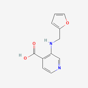 molecular formula C11H10N2O3 B1380686 3-{[(Furan-2-yl)methyl]amino}pyridine-4-carboxylic acid CAS No. 1461602-86-7