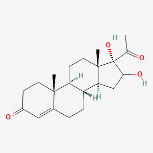 molecular formula C21H30O4 B13806875 16,17-Dihydroxypregn-4-ene-3,20-dione 