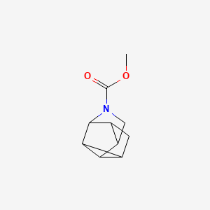 molecular formula C10H13NO2 B13806929 Methyl 8-azatetracyclo[4.3.0.02,4.03,7]nonane-8-carboxylate 
