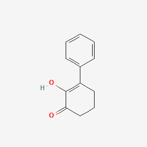 molecular formula C12H12O2 B13806937 2-Hydroxy-3-phenyl-cyclohex-2-enone CAS No. 70871-45-3
