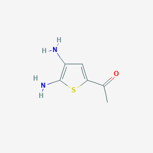 molecular formula C6H8N2OS B13806941 1-(4,5-Diaminothiophen-2-yl)ethanone 