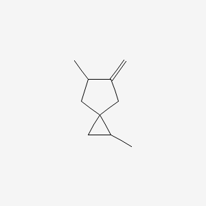 molecular formula C10H16 B13806979 1,5-Dimethyl-6-methylenespiro[2.4]heptane CAS No. 62238-24-8