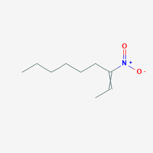molecular formula C9H17NO2 B13807034 3-Nitro-2-nonene 