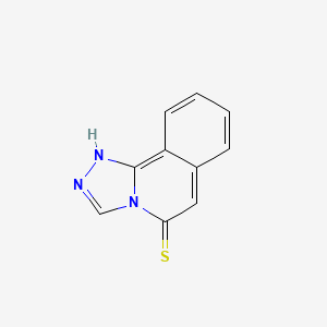 molecular formula C10H7N3S B13807049 1,2,4-Triazolo[3,4-A]isoquinoline-5-thiol CAS No. 779268-51-8