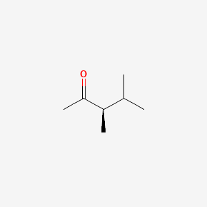 molecular formula C7H14O B13807061 2-Pentanone,3,4-dimethyl-,(R)-(9ci) 